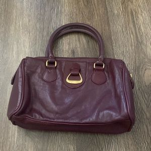 Burgundy purse vintage